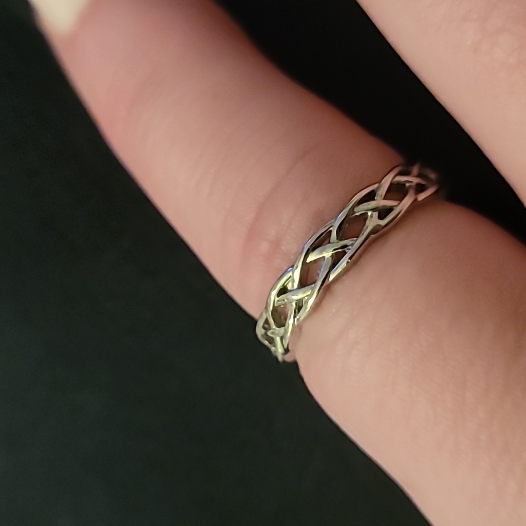 S925 Briaded Stackable Ring